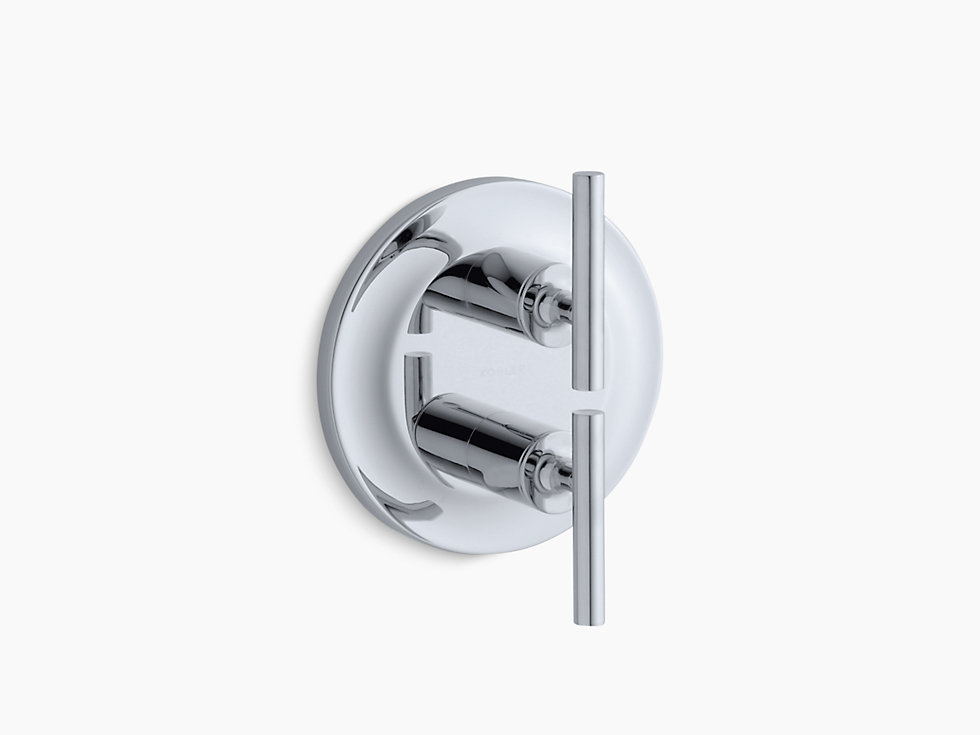 Kohler - Purist  Stacked thermostatic valve trim with lever handle